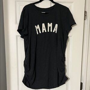 Old Navy Maternity Charcoal 'MAMA' Short Sleeve Tee